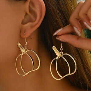 NEW Cute & Simple Fall Hollow Pumpkin Dangle Earrings#183